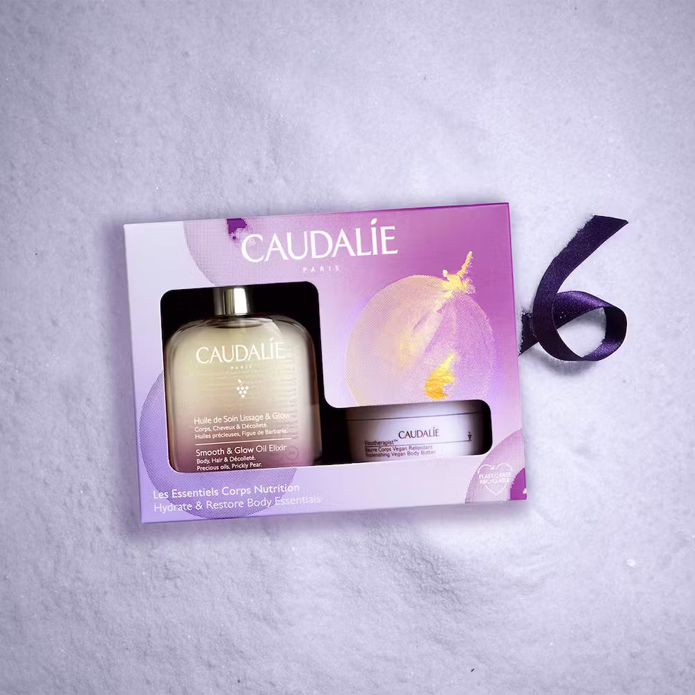 Caudalie Smooth & Glow Oil Elixir + Mantequilla Corporal Vegana Vinoterapeuta Gratis