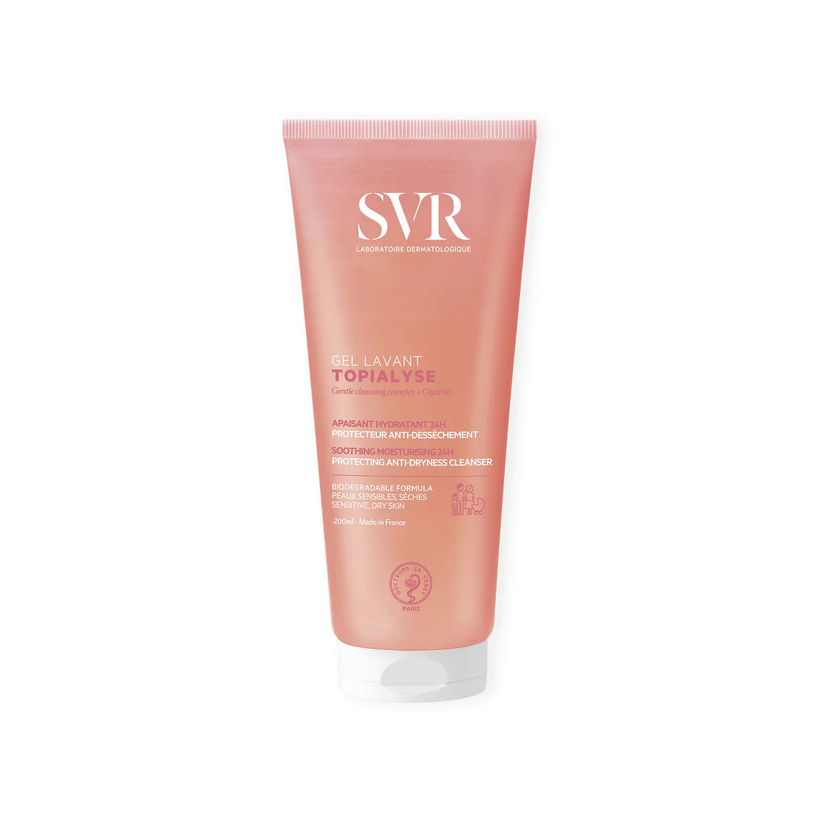 SVR Topialyse Cleansing Gel - Gentle Skin Cleanser 200ml - FrenchSkinLab