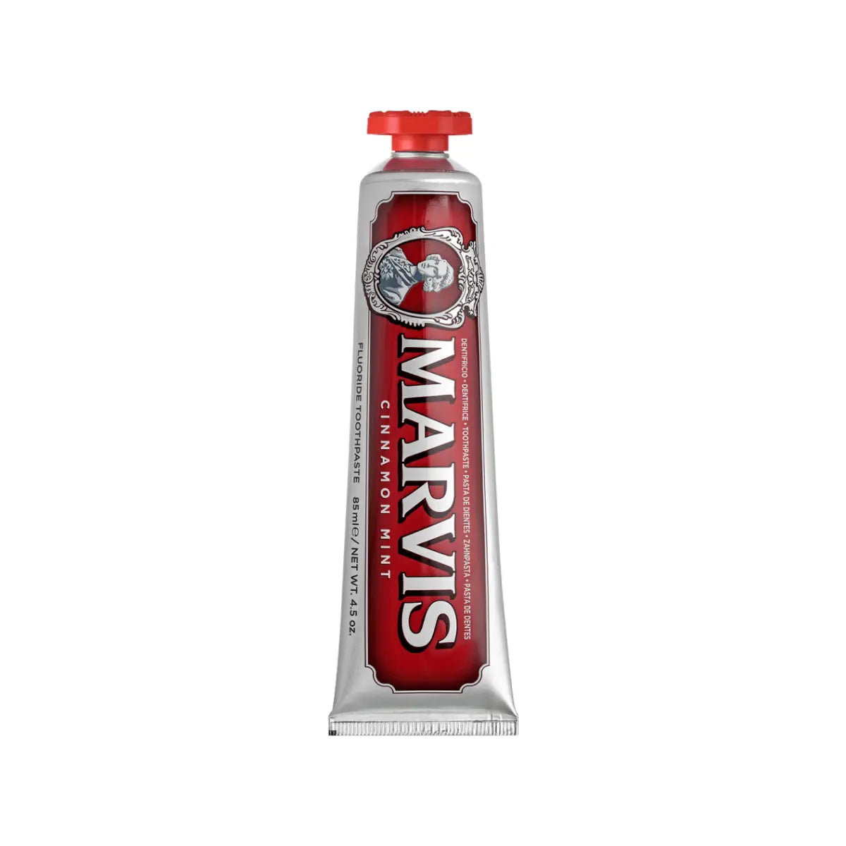 Marvis Cinnamon Mint toothpaste tube - FrenchSkinLab