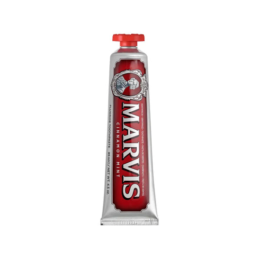 Marvis Cinnamon Mint toothpaste tube - FrenchSkinLab