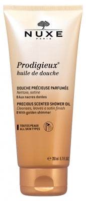 Nuxe Prodigieux Luxurious Shower Oil with Golden Shimmer - FrenchSkinLab